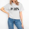 Simply Sage Market Paris France Eiffel Tower Boxy Crop Top - 2 of 4