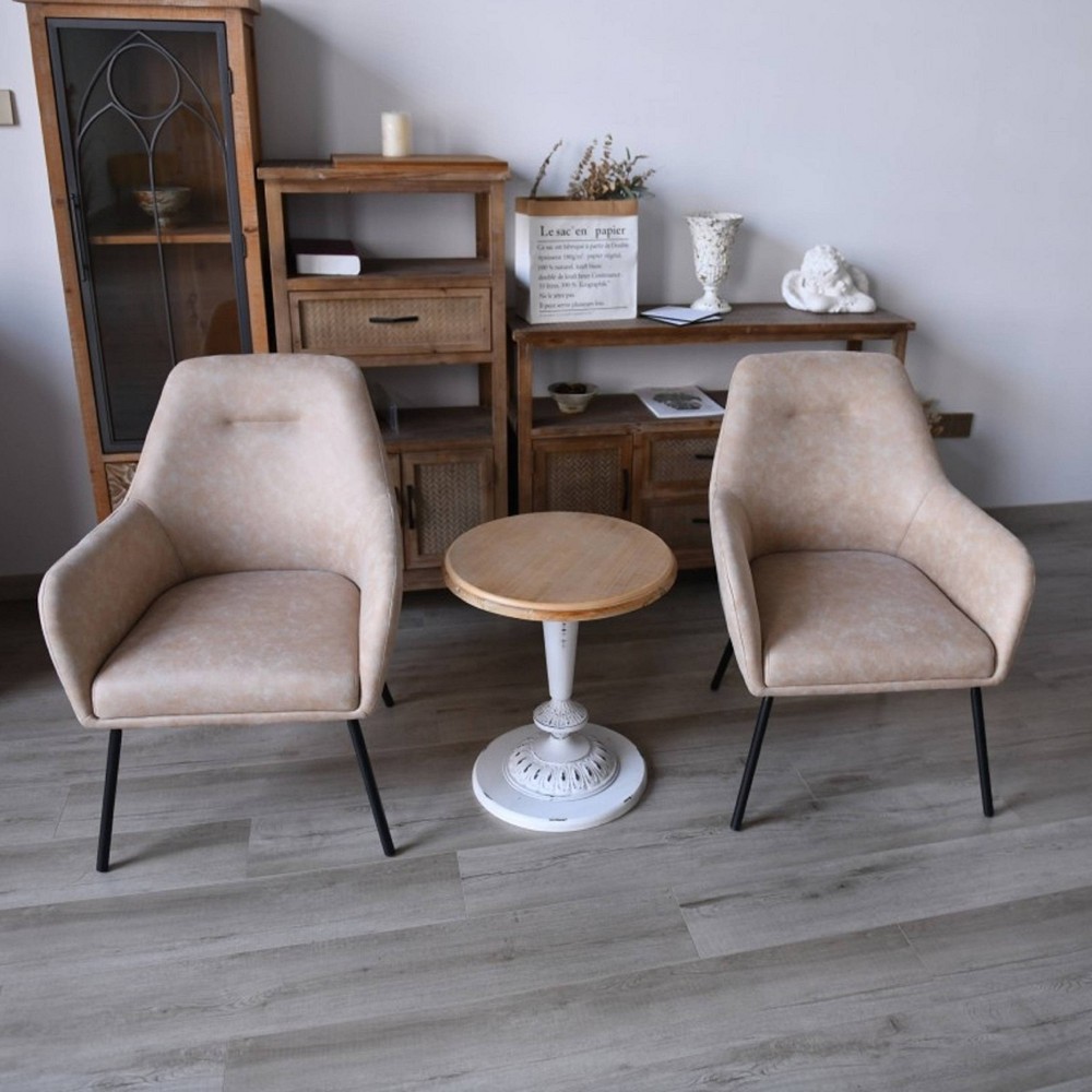 Brassex Arlo Dining Chair Vintage Beige