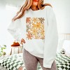Simply Sage Market Fall Floral Glitter Lightweight Garment Dyed Sweatshirt - 3 of 4