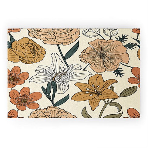 Blooming Welcome Outdoor Door Mat - Laural Home