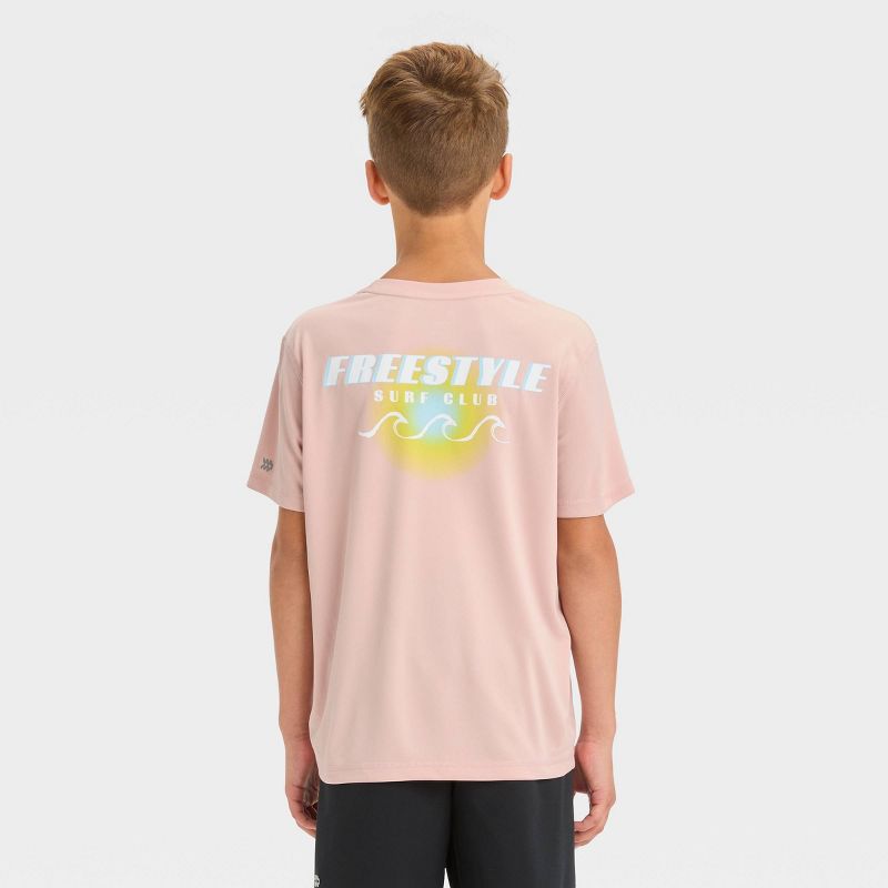 Boys&#39; Short Sleeve &#39;Freestyle&#34; Graphic T-Shirt - All In Motion™ Pink, 4 of 5