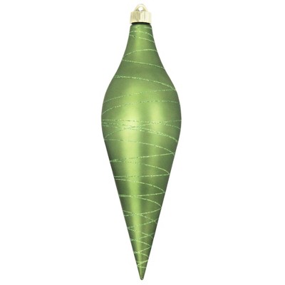 Christmas by Krebs Krypton Green Shatterproof Christmas Long Drop Ornament 12.5" (320mm)