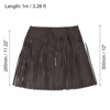 Unique Bargains Soft Faux Leather Double Side Fringe Trim for DIY Sewings - 2 of 4