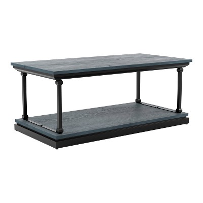 Tullymore Shelf Base Coffee Table Antique Blue/Black - miBasics