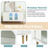55'' Sideboard Buffet Cabinet, Coffee Bar Cabinet with Glass Door, Kitchen Pantry Cabinet,  Modern Cupboard for Kitchen Living Room Entryway - 4 of 4