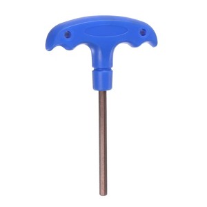 Unique Bargains S2 Steel Repair Tool T-Handle Hex Key Wrench Blue - 1 of 4