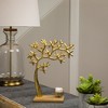 Northlight Metal Tree Silhouette Tealight Candle Holder - 12.5" - Gold - 2 of 4