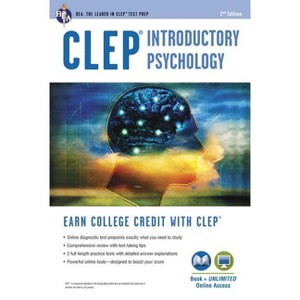Clep(r) Introductory Psychology Book + Online - (CLEP Test Preparation) 2nd Edition by  Don J Sharpsteen (Paperback) - 1 of 1