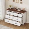 Garvee 6 Dresser for Bedroom, 47.2" Wide Drawer Dresser with Storage Freestanding, Wooden Closet Storage Chest for Living Room, Bedroom - 4 of 4