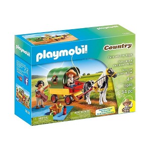 Playmobil Country Picnic With Pony Wagon 5686 Playset 34pc - 1 of 1