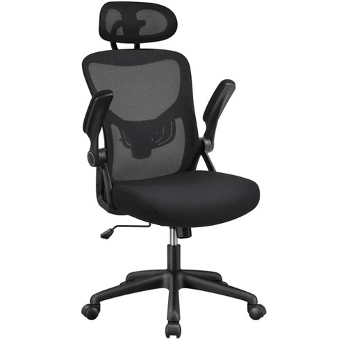 Padded Office Desk Chair with Armrests, Adjustable | adamsbargainshop