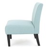 Lycvki Fabric Upholstered Accent Chair with Wood Legs - 3 of 4