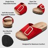 Alpine Swiss Heidi Womens Slide Sandals Cork Footbed Casual Slides Flat Sandals For Women Adjustable Buckle Comfortable Summer Beach Sandals - 2 of 4