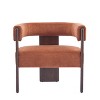 Christopher Knight Home Noah Modern Rubberwood Upholstered Accent Arm Chair - 2 of 4