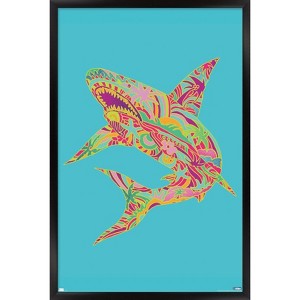Trends International Jim Baldwin - Lily Shark Framed Wall Poster Prints - 1 of 4