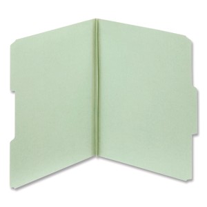 Pendaflex Pressboard Expanding File Folders, 1/3-Cut Tabs: Assorted Positions, Letter Size, 2" Expansion, Light Green, 25/Box - 1 of 1