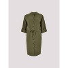Women's Drawstring Shirt Batwing Dress - APRICOT - 4 of 4