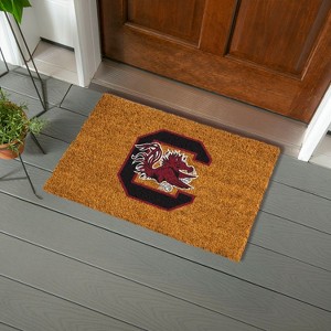 EvergreenNCAASouth Carolina Gamecocks Logo Natural Coir 28 x 16 Inches Indoor Outdoor Doormat - 1 of 4