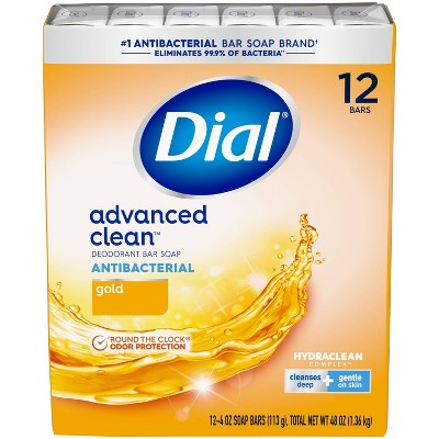 Dial Antibacterial Deodorant Gold Bar Soap 12pk 4oz Each Target