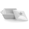 Gibson Stoneware Casserole with Lid in White - 2 of 4
