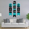 Big Dot of Happiness Teal Grad - Best is Yet to Come - Hanging Vertical Paper Door Banners - 2026 Turquoise Party Wall Decor Kit- Indoor Door Decor - 2 of 4
