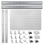 Allspace 23 Piece Garage Organizer Wall Storage System with Pegboard, Hooks and Hangers
