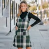 Women's Plaid V-Neck Mini Pinafore Dress - Cupshe - 2 of 4
