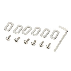 Unique Bargains Road Bike Pedal Cleat Bicycle Cleats Mountain Bikes Self-locking Cleat Screw Kit Silver Tone 1 Set - 1 of 4