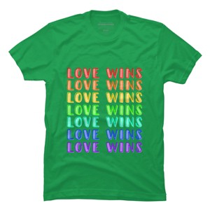 Adult Design By Humans Humans Love Wins Pride Repeat By CNTT668 T-Shirt - 1 of 2