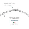 KISPER Solid 925 Sterling Silver Italian 3mm Diamond-Cut Mariner Link Chain Bracelet - for Men & Women with Lobster Clasp - Made in Italy - 3 of 4