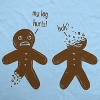Womens My Leg Hurts Huh Funny Gingerbread Holiday Christmas T shirt - Crazy Dog Women's T Shirt - 2 of 4