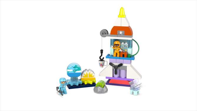 LEGO DUPLO 3 in 1 Space Shuttle Adventure Toy, Kids Role Playing Toy 10422, 2 of 9, play video