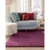 Unique Loom Solid Shag Solid Indoor Woven Area Rug - 3 of 4