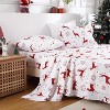 Christmas Printed Cotton Flannel Sheet Set - 3 of 4