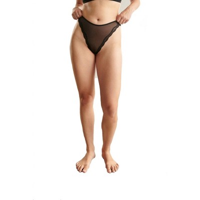 Women's Lotus High Leg Thong Panty - Blush Lingerie
