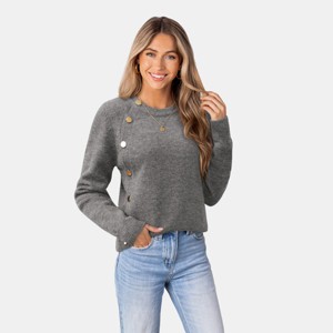 Women's Button-Down Knitted Sweater - Cupshe - 1 of 4