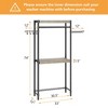74'' Over Washer Dryer Storage Shelf - 2-Tier Heavy Duty Laundry Organizer with Hooks, Adjustable Height Shelf for Bathroom & Utility Room - 3 of 4