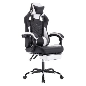 Gaming Chair with Massage,Ergonomic PC Gaming Chair with Footrest Comfortable Headrest and Lumbar Support - 1 of 4