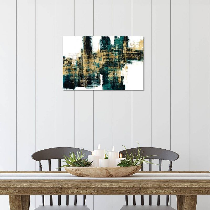 Vibrant Gold on Teal by Alex Wise Unframed Wall Canvas - iCanvas, 6 of 7
