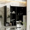 Grungis Wall Mounted Bathroom Storage Cabinet,29'' x28'' Medicine Cabinet with Mirror and 3 Shelves,Storage Cabinet for Bathroom - 2 of 4