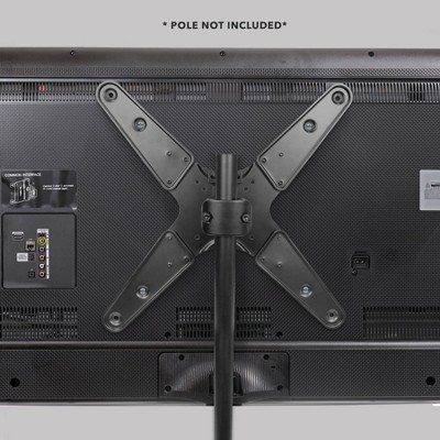 Mount-It! Full Motion Black Steel and Aluminum TV Pole Mount for 32" to 55" Screens
