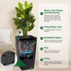 2 pcs 30" Tall Planter, Heavy Duty High Front Porch Tall Planter, Drainage Holes Water Level Monitor Inner Bucket, Automatic Watering, Tree, Black - 2 of 4