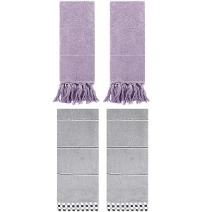 REGALWOVEN 4 Pcs Bathroom Hand Towel 14" x 30" - 1 of 4