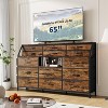 Nasitip 55" Fabric Dresser with 14 Drawers, 2 Shelves & Side Pocket, Sturdy Steel Frame, Wood Top, Anti-Tip Kit for Bedroom and Living Room - 2 of 4