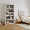 Tier Bookcase, Farmhouse Book Shelf with Storage Open Display Bookshelves - 3 of 4