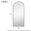 Dovelina Modern Wood Frame Arched Mirror Decorative Wall Mirror - 3 of 4
