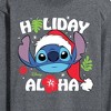 Men's - Lilo and Stitch - Holiday Aloha Long Sleeve Graphic T-Shirt - 2 of 4