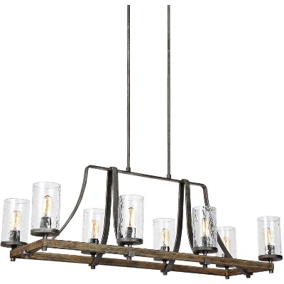 Generation Lighting Angelo 46" Weathered Oak Island Light Chandelier
