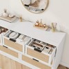 7 Drawer Dresser for Bedroom 55 Inch Large Rattan Dresser with Storage, Boho Chest of Drawers for Bedroom Living Room - 4 of 4