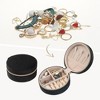 Unique Bargains Travel Gifts Small Portable Plush Velvet Jewelry Organizer - 2 of 4